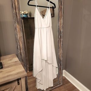 White High-Low Dress